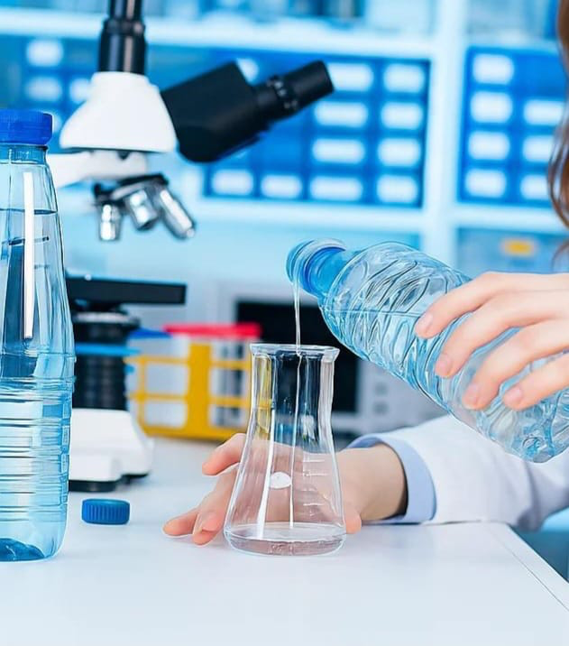 Water testing illustration for the Quality Control Officer profile