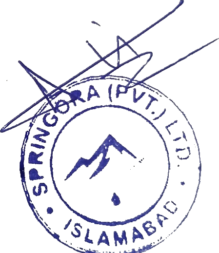 Springora company stamp and Ali Gul signature